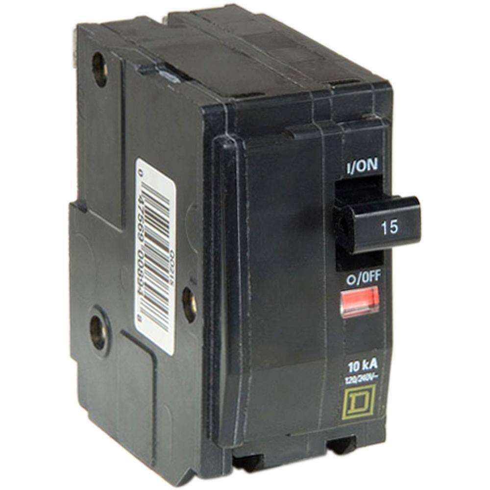 Square D QO 15 Amp 2-Pole Circuit Breaker (3-Pack) QO215CP3