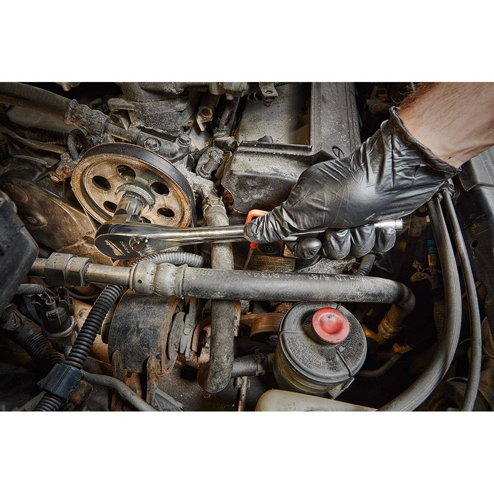 Milwaukee 3/8 in. and 1/2 in. Drive SAE/Metric Ratchet and Socket Mechanics Tool Set (103-Piece) 48-22-9008-48-22-9010