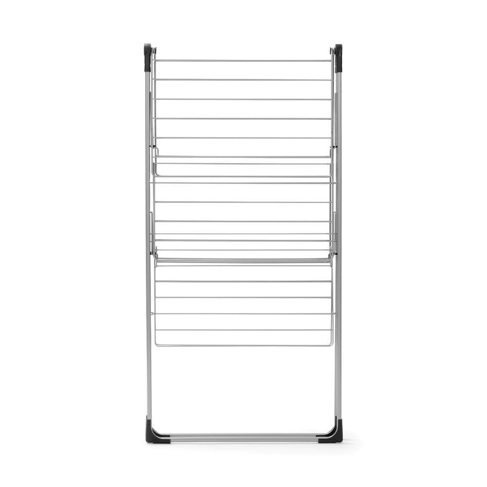 Brabantia 76 ft. (23m) W 33.5 in. x H 51.6 in. Tower Clothes Drying Rack in Metallic Gray 476648