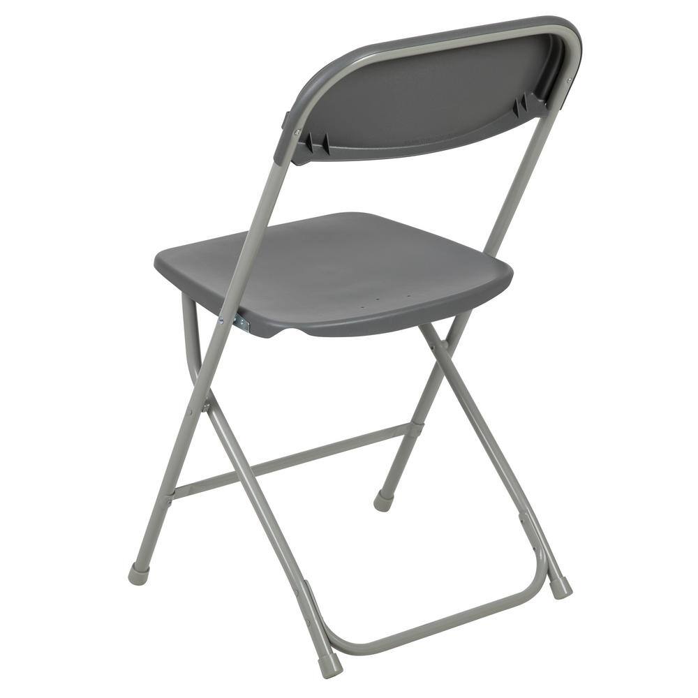 Carnegy Avenue Grey Metal Folding Chairs CGA-LE-487296-GR-HD