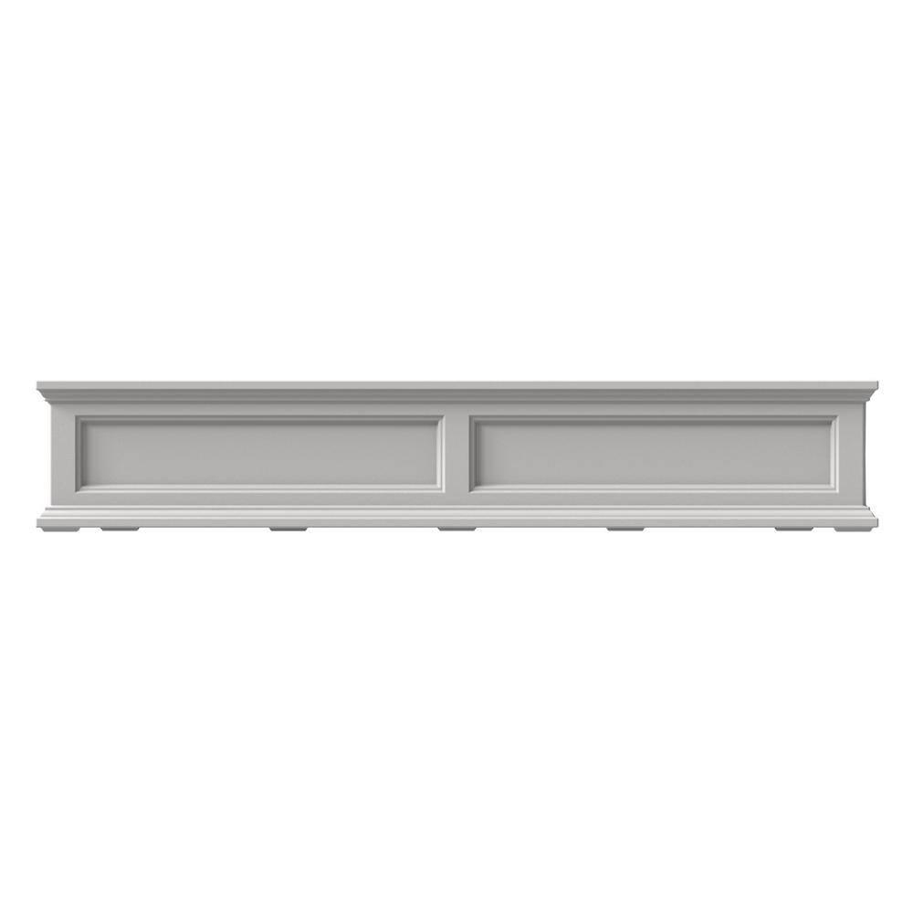Mayne Fairfield 60 in. x 11 in. Self-Watering White Polyethylene Window Box 5824W