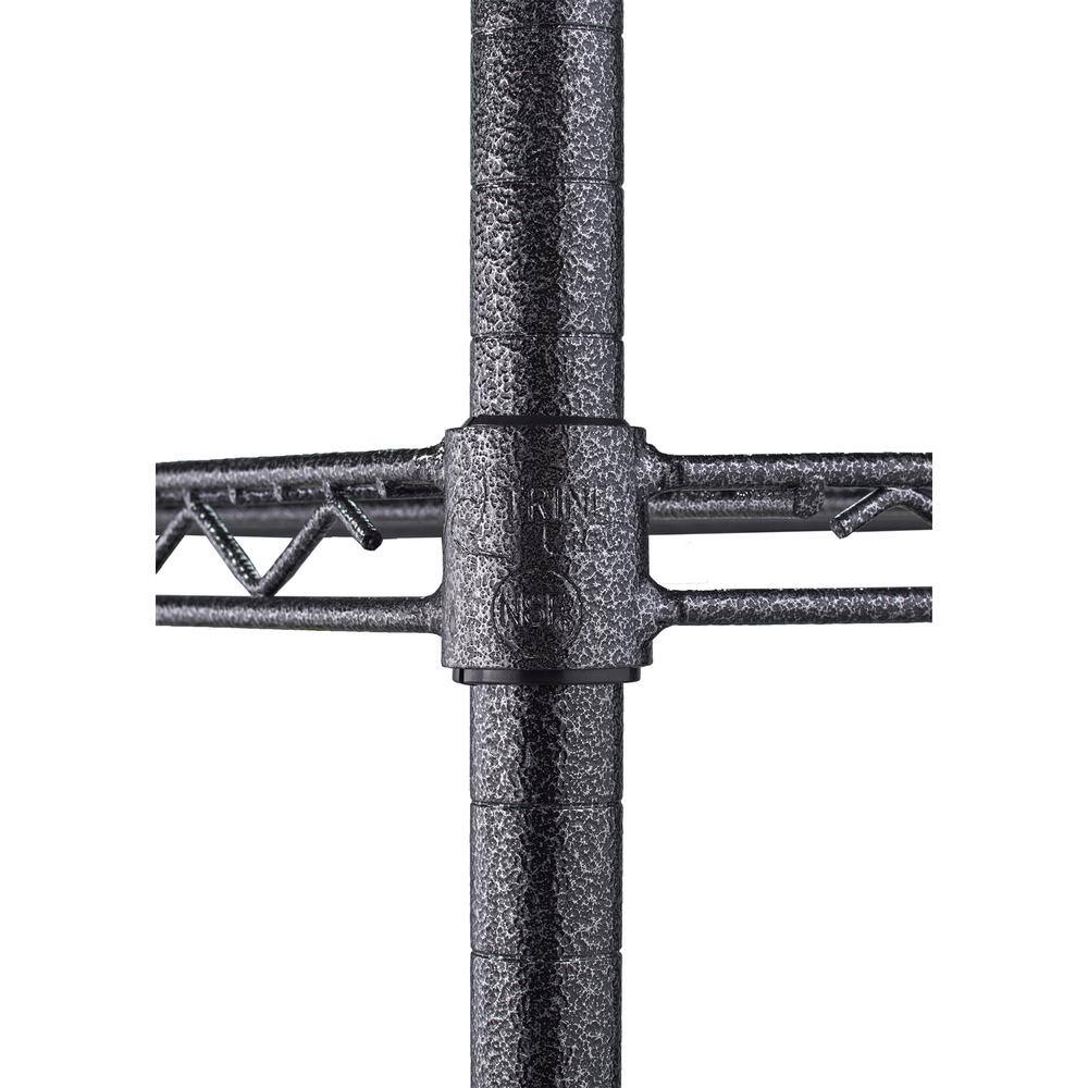 TRINITY PRO Black 5-Tier Steel Wire Garage Storage Shelving Unit (72 in. W x 72 in. H x 24 in. D) TBFPBA-0948