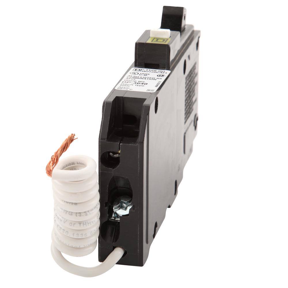 Square D QO 20 Amp Single-Pole Combination Arc Fault Circuit Breaker(QO120CAFIC) QO120CAFIC