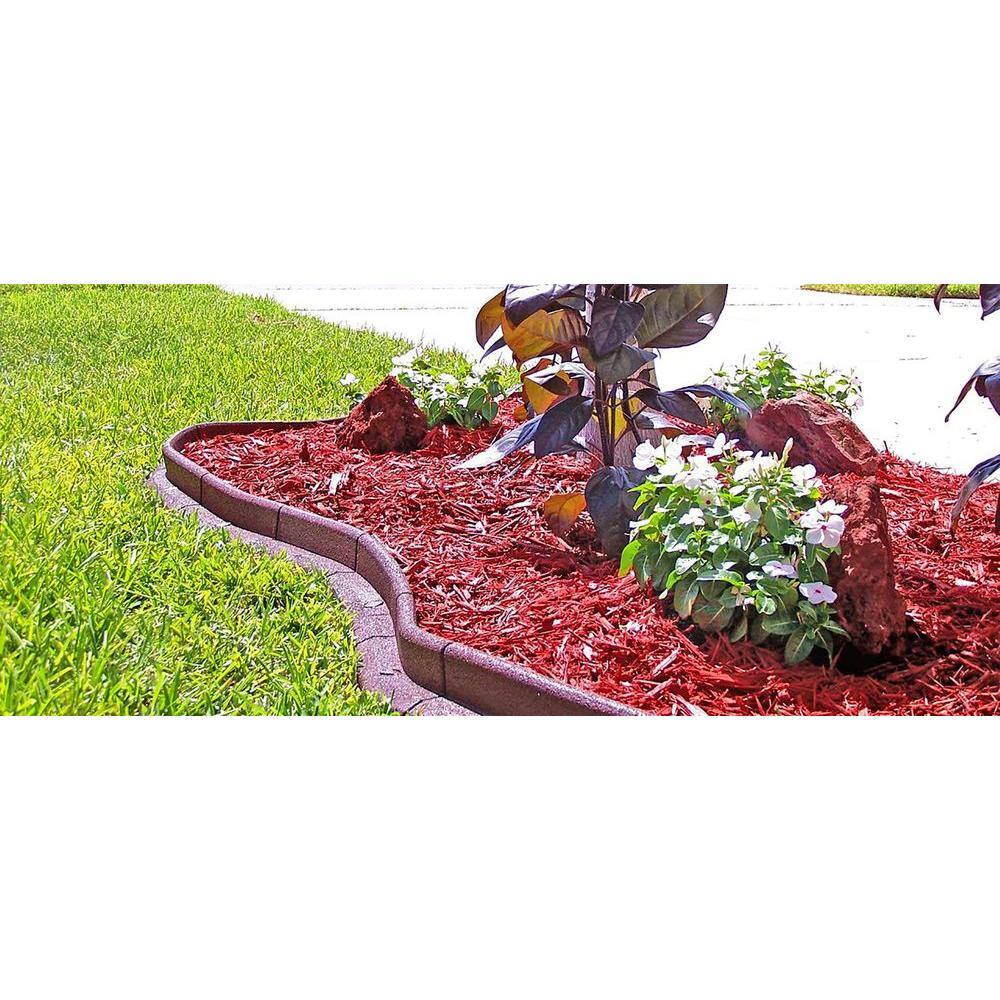 Vigoro EcoBorder 4 ft. Red Rubber Edging (48-Count/Pallet) ECOBRD RD 48