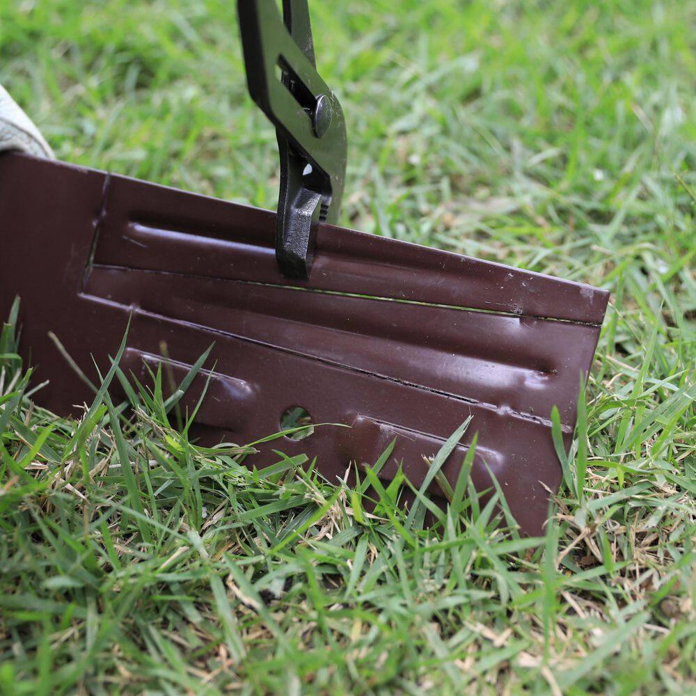 Colmet 8 ft. x 4 in. 14-Gauge Brown Steel Landscape Edging (5-Pack) AS814-4BR5