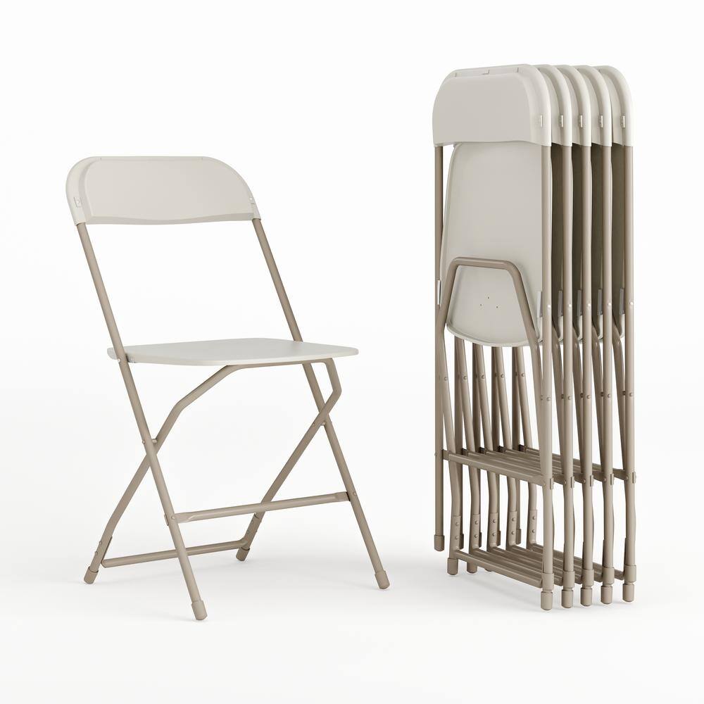 Carnegy Avenue Beige Metal Folding Chairs CGA-LE-487292-BE-HD