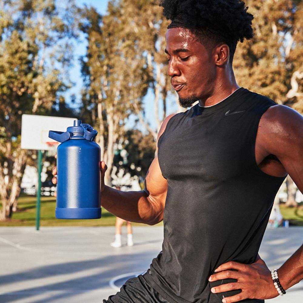 Takeya Actives 64 oz. Stainless Steel Wide Handle Sport Bottle Midnight 51114