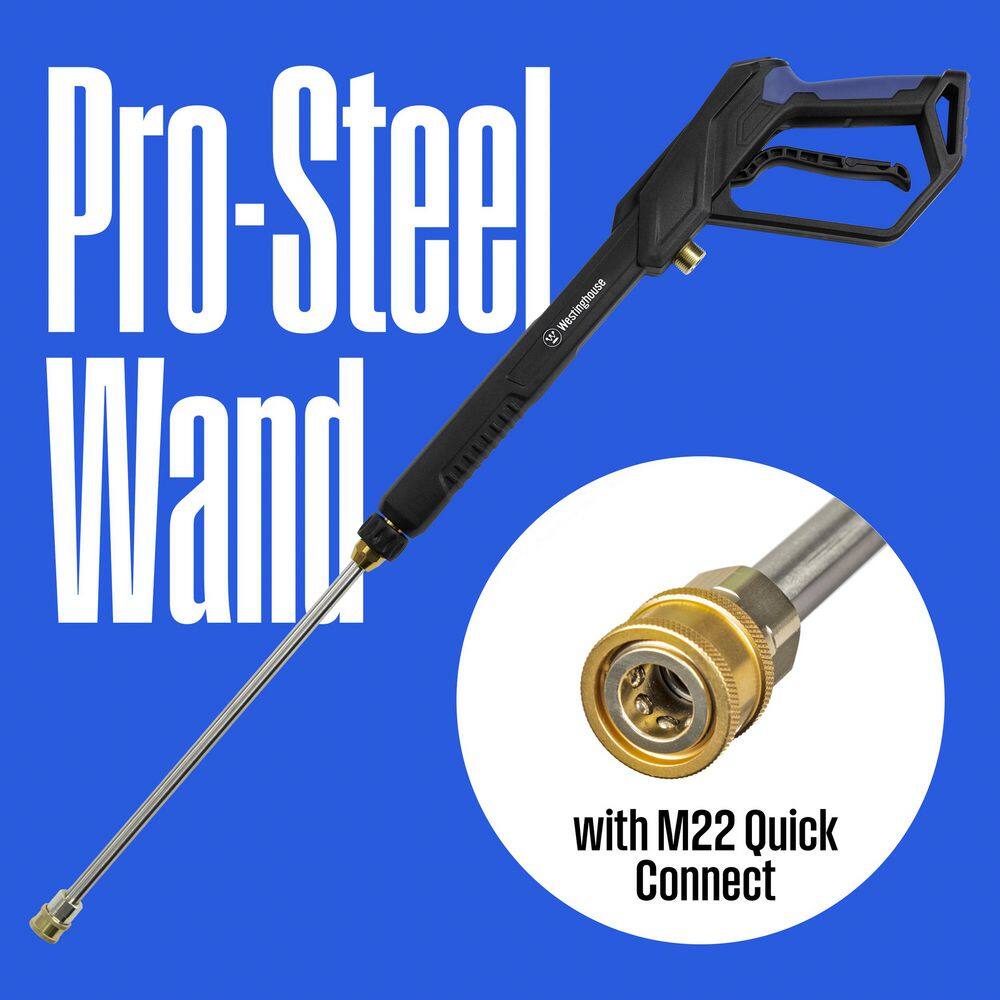 Westinghouse 2300 PSI 1.76 GPM 13 Amp Cold Water Electric Powered Pressure Washer with Turbo Nozzle and 5-Quick Connect Tips WPX2300e