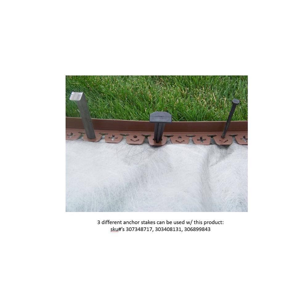 VALLEY VIEW 60 ft. L x 2 in. W x 1.5 in. H Light Brown Resin Innovative Edge No Dig Edging with 9 in. Poly Nails (48-Quantity) NDE-60LB