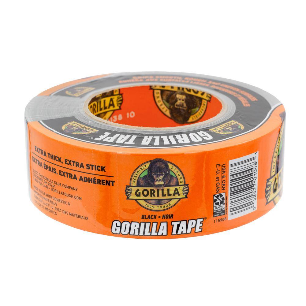 Gorilla 30 yd Black Duct Tape (Case of 16) 106718