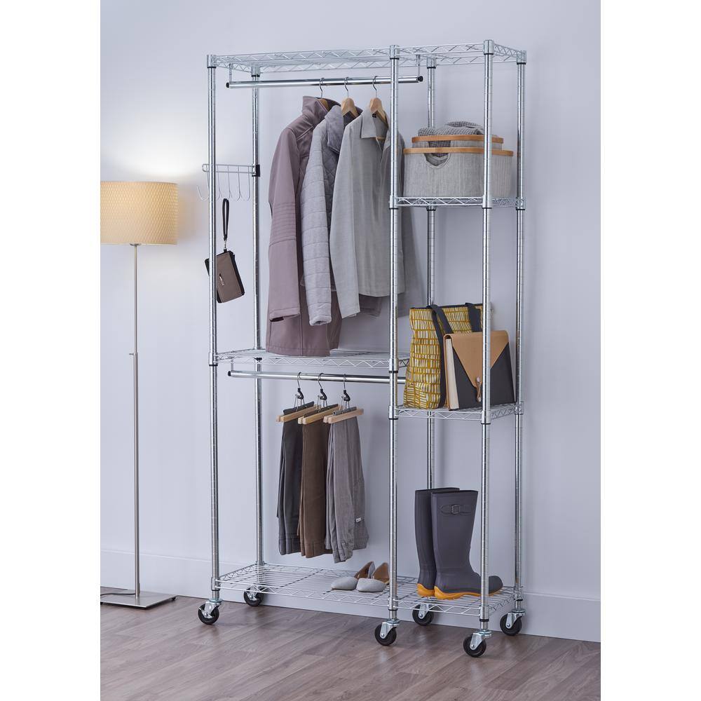 TRINITY Chrome Steel Clothes Rack TBFZ-2702