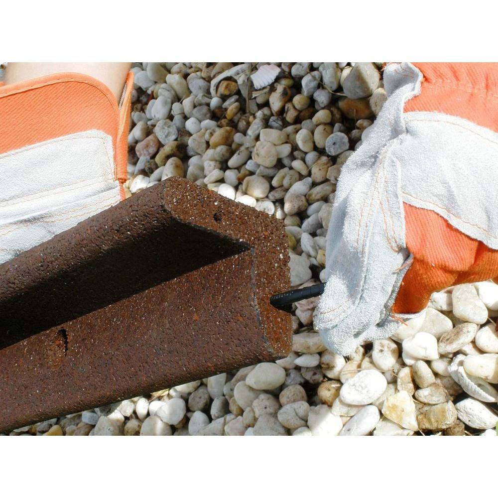 Vigoro EcoBorder 4 ft. Brown Rubber Landscape Edging (48-Count/Pallet) ECOBRD BR 48