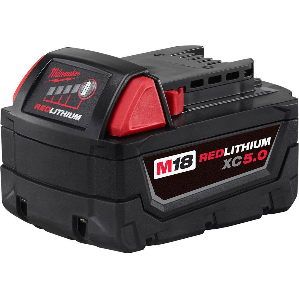 Milwaukee M18 FUEL 18V Lithium-Ion Brushless Battery 16 in. Chainsaw W/ M18 5.0Ah 2727-20-48-11-1850