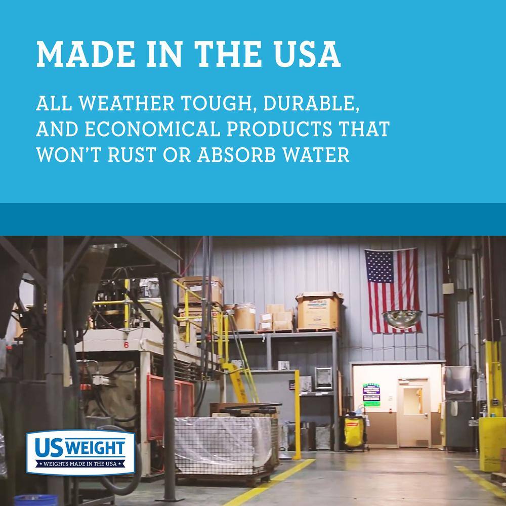 USW 60 lbs. Grey US Weight Canopy Weight Set (Set of 4) U0060