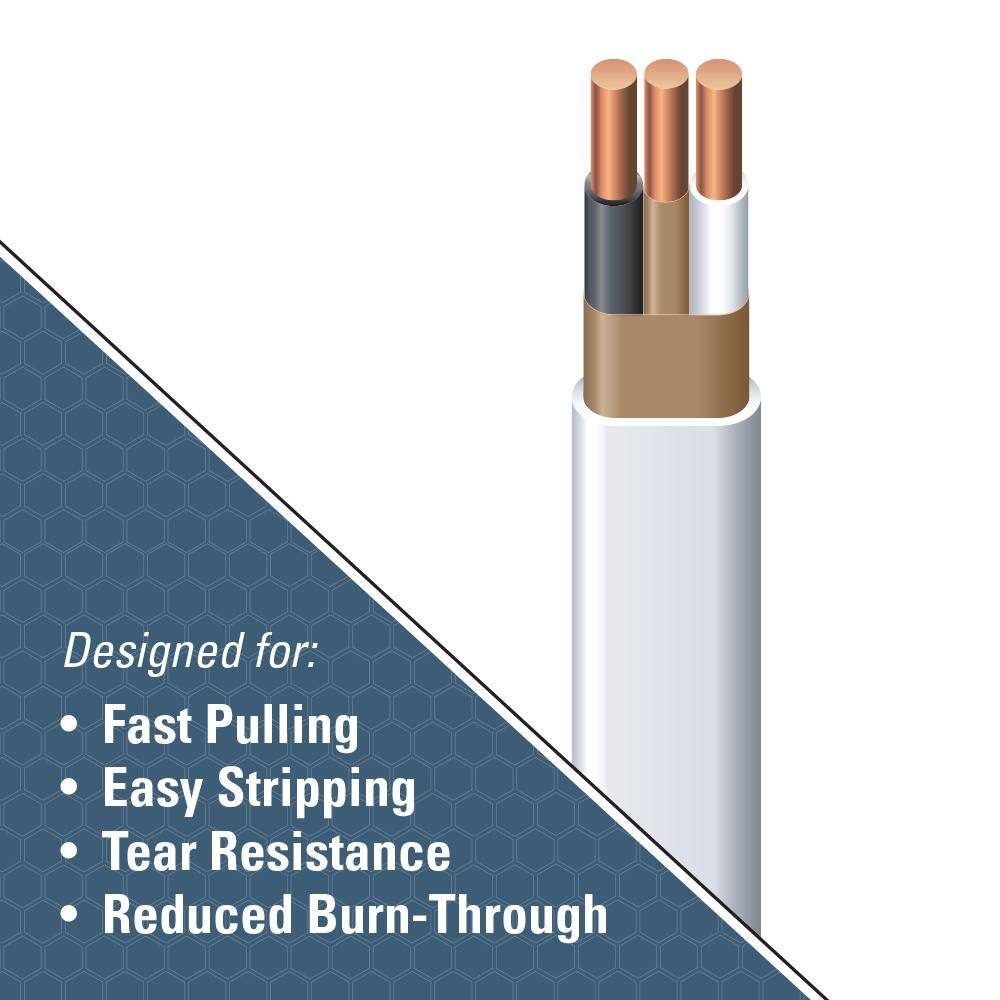 Southwire 250 ft. 14/2 Romex SIMpull Solid NM-B W/G Wire 28827469