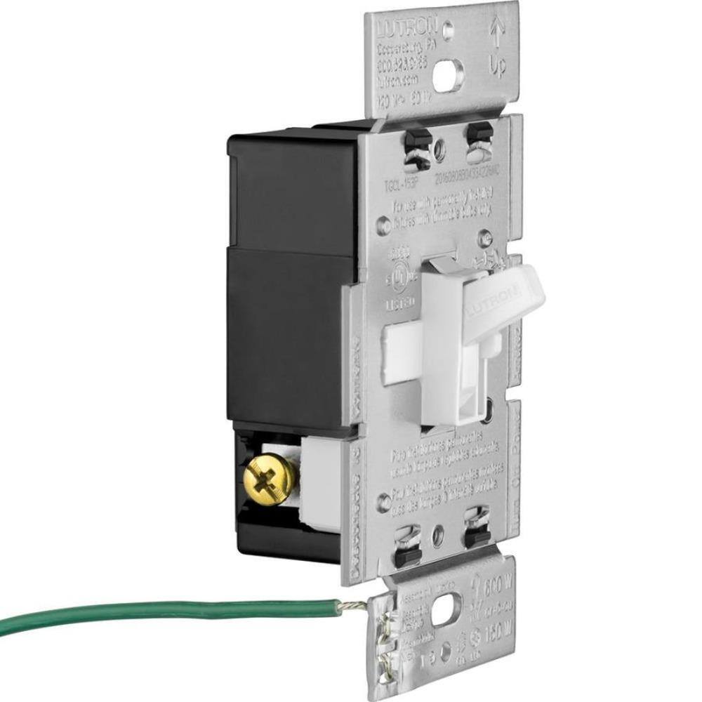 Lutron Toggler LED+ Dimmer Switch for Dimmable LEDs, White, Klein 11-in-1 Multi Bit Screwdriver and Nut Driver (TGCL-3PKR-KSD) TGCL-3PKR-KSD