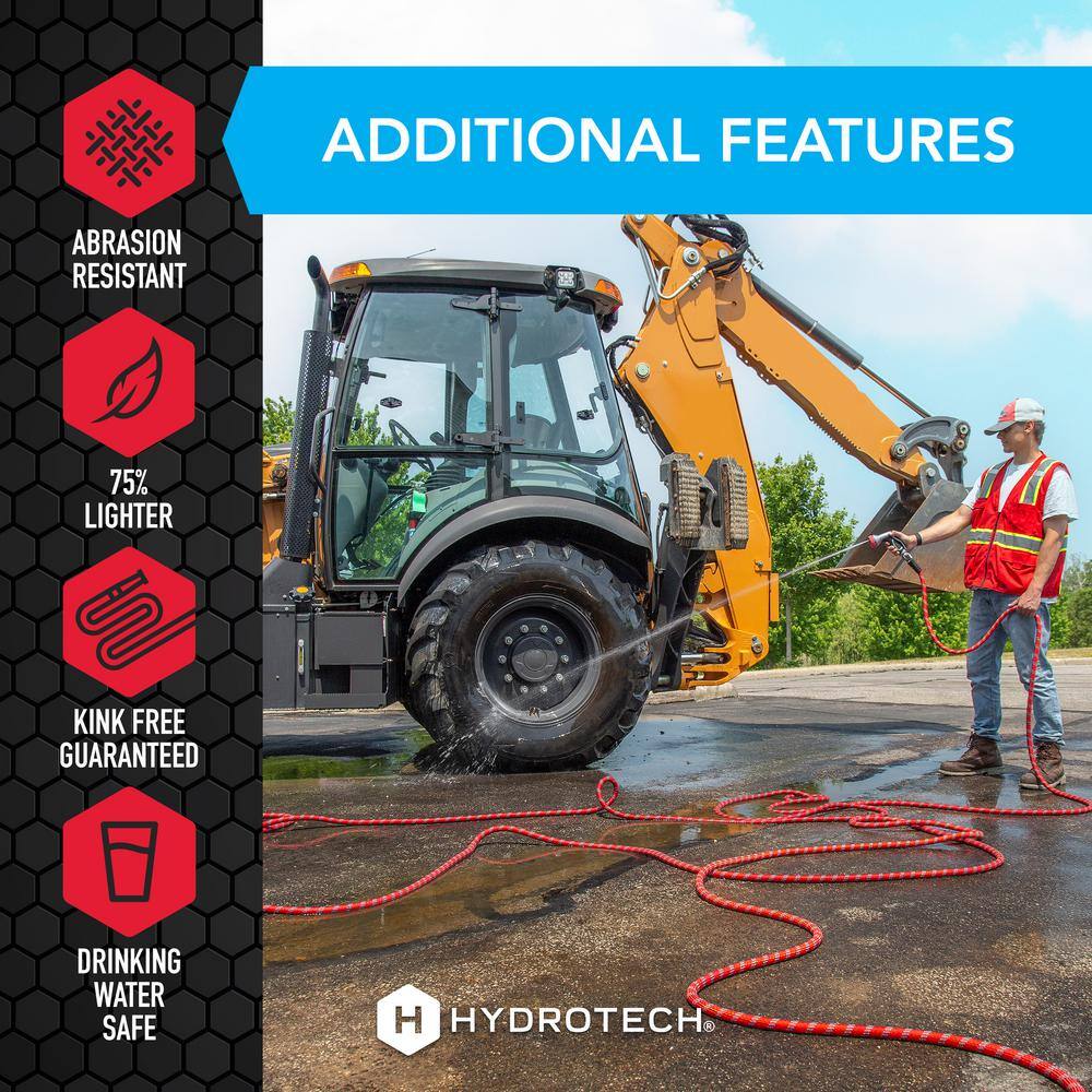 Hydrotech ProSeries Expandable 3/4 in. Diameter x 200 ft. Garden Water Hose 5595C3