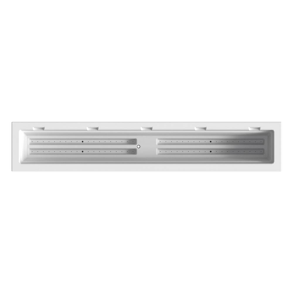 Mayne Fairfield 60 in. x 11 in. Self-Watering White Polyethylene Window Box 5824W