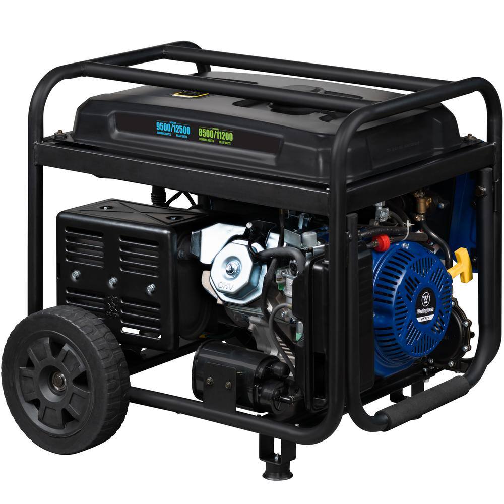 Westinghouse 12,500/9,500-Watt Dual Fuel Gas and Propane Powered Portable Generator with Remote Electric Start, 50 Amp Outlet WGen9500DFc