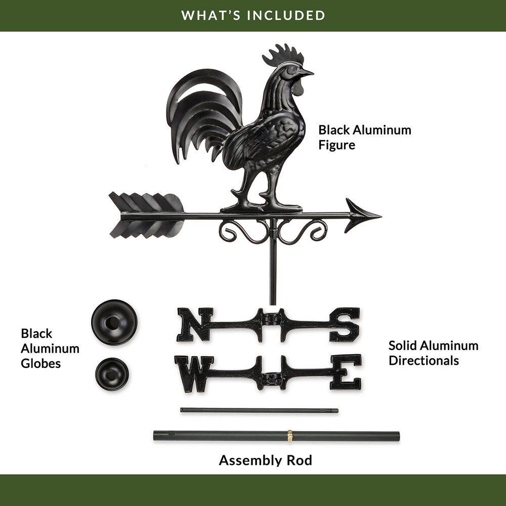 Good Directions Bantam Rooster Weathervane 1975K - Black 1975K