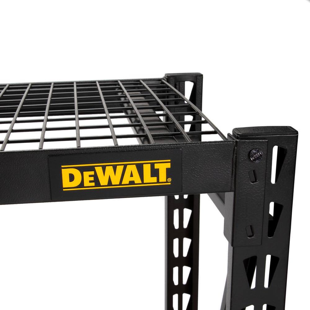 DEWALT Black 4-Tier Steel Garage Storage Shelving Unit (77 in. W x 72 in. H x 24 in. D) DXST10000BLK
