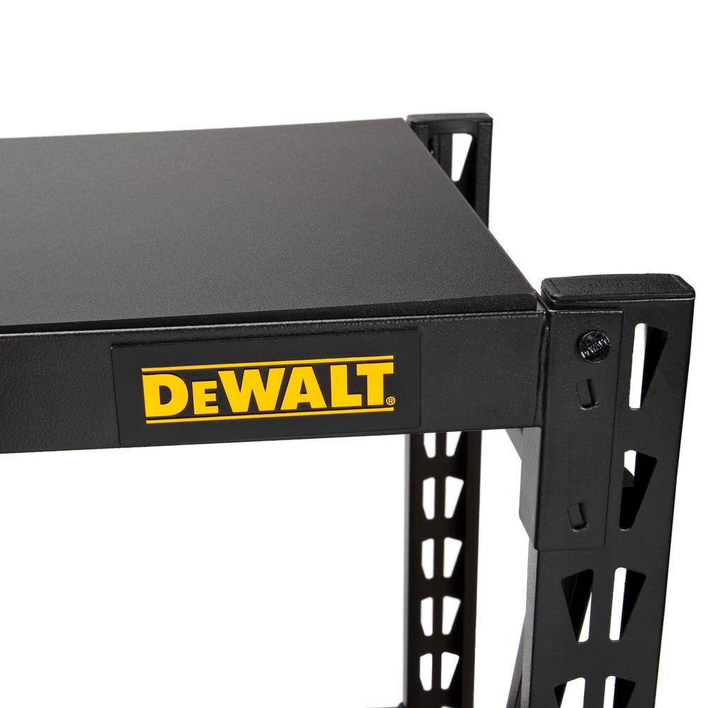 DEWALT 3-Tier Steel Garage Storage Shelving Unit Black (50 in. W x 48 in. H x 18 in. D) DXST4500BLK