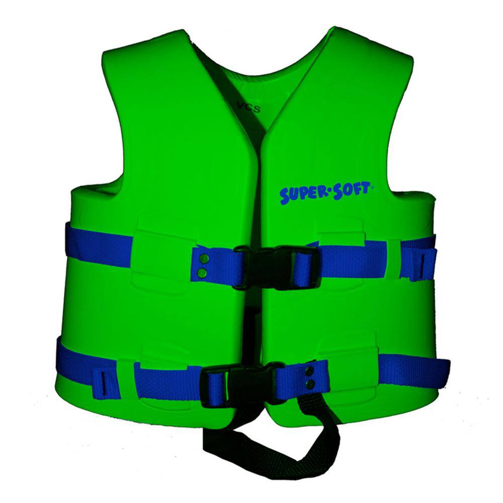 TRC Recreation X-Small Fierce Green Life Jacket Child Swimming Vest Super Soft 1020542