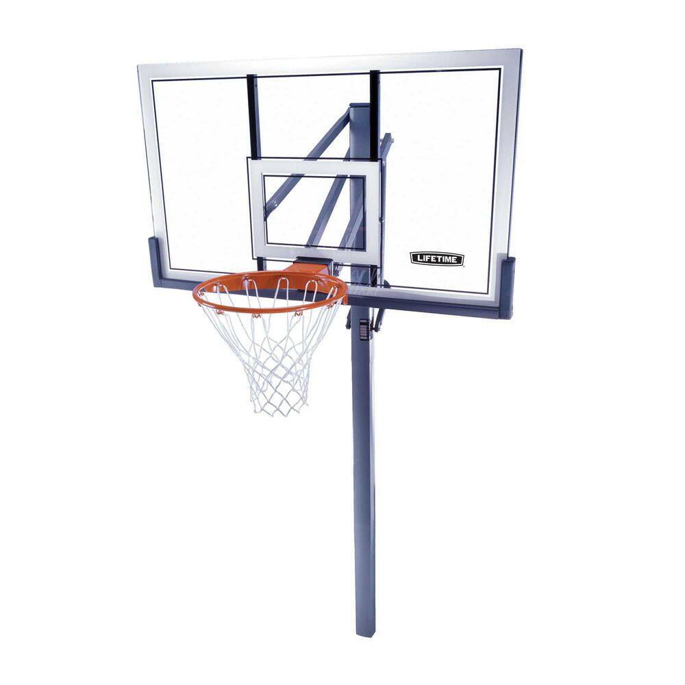 Lifetime 54 in. Acrylic Power Lift In-Ground Basketball System 78888