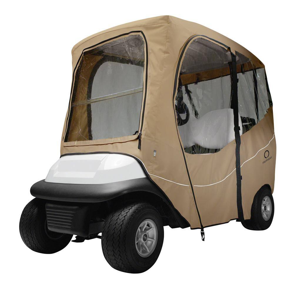 Classic Accessories Deluxe Golf Car Enclosure Light Khaki Short Roof 40-049-335801-00