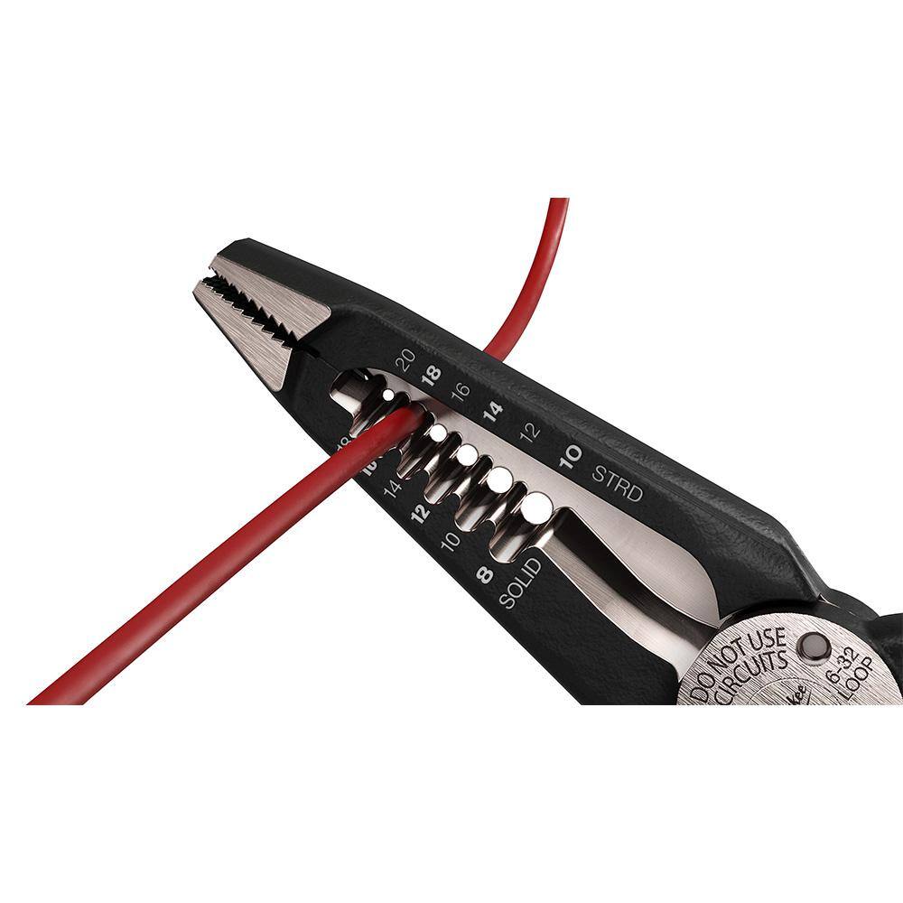 Milwaukee 3/4 in. Iron Conduit Bender and Handle and 9 in. 7-in-1 Combination Wire Strippers Pliers 48-22-4081-48-22-3078