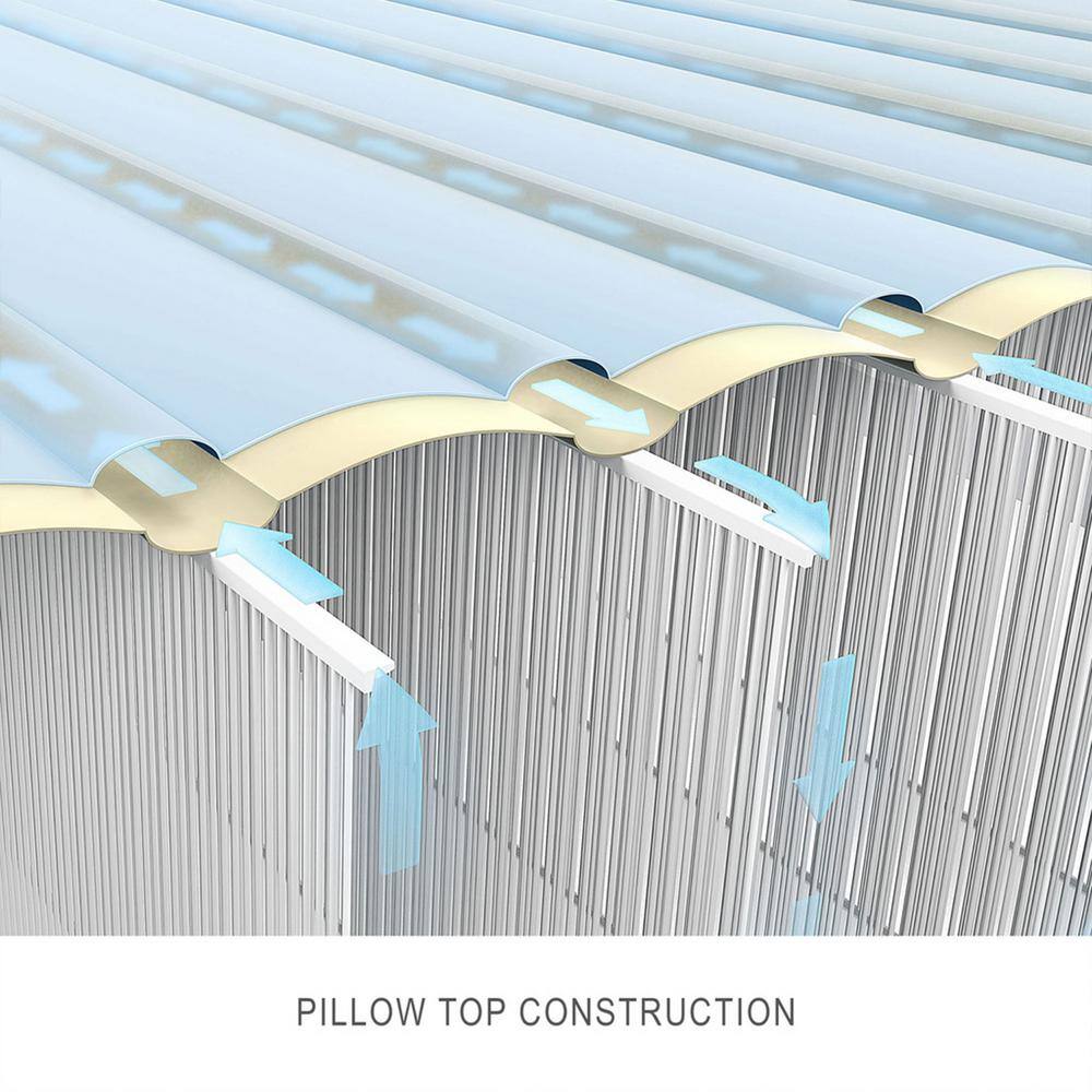 Intex TruAire Luxury Queen Air Mattress Airbed with Lumbar Support and Built in Pump 64095ED