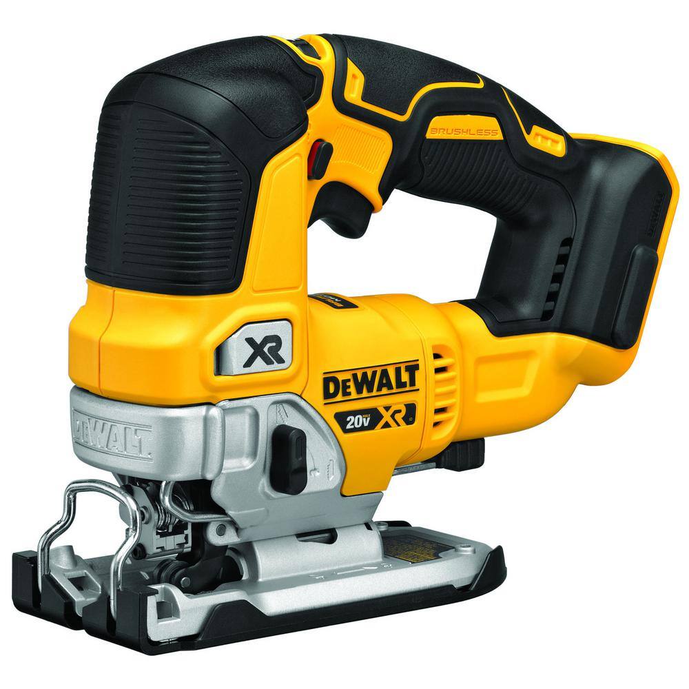 DEWALT 20V MAX XR Lithium-Ion Cordless Brushless Jigsaw with 6.0 Ah Battery Pack and Charger Kit DCS334BWDCB206C