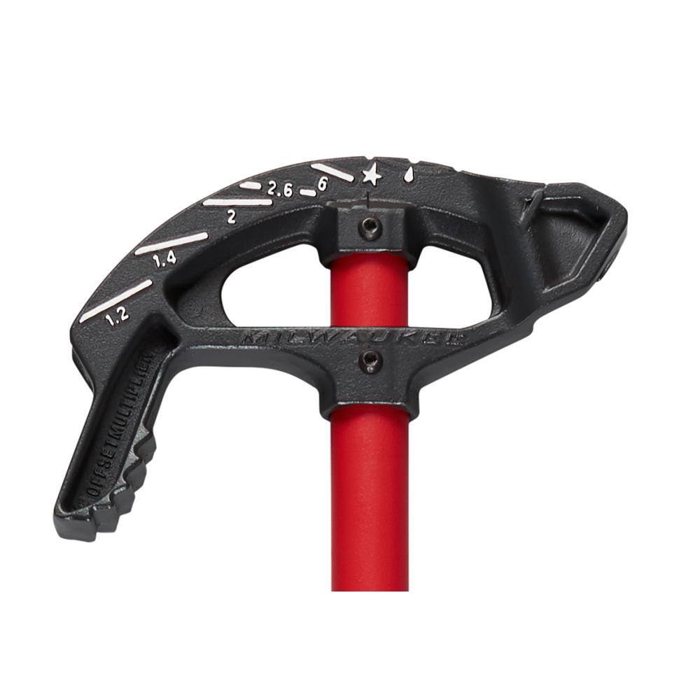 Milwaukee 3/4 in. Iron Conduit Bender and Handle and 9 in. 7-in-1 Combination Wire Strippers Pliers 48-22-4081-48-22-3078