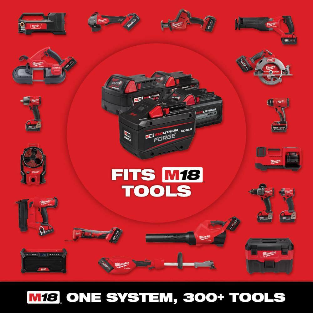 Milwaukee M18 FUEL 18-Volt Lithium-Ion Brushless Cordless Hammer Drill/HACKZALL/Impact Driver Combo Kit 3-Tool with (4) Batteries 3697-22-2719-20-48-11-1862