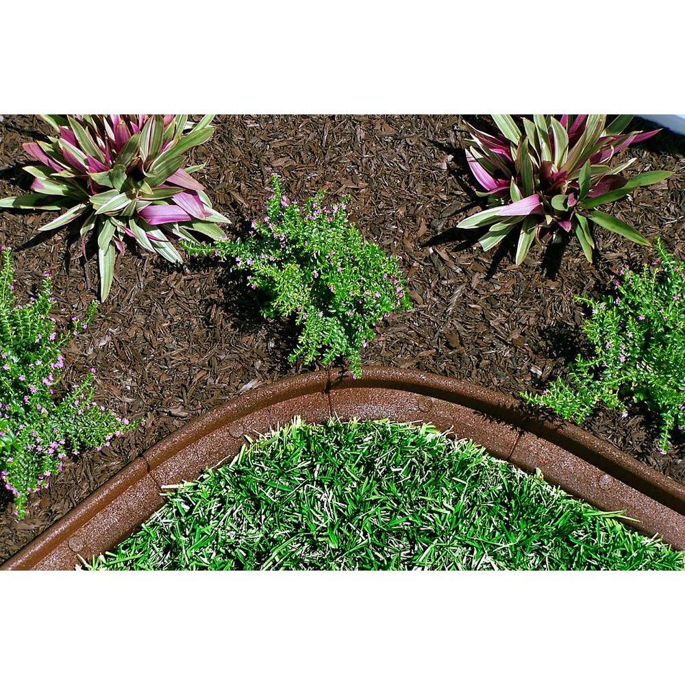 Vigoro EcoBorder 4 ft. Grey Rubber Landscape Edging (48-Count/Pallet) ECOBRD GY 48