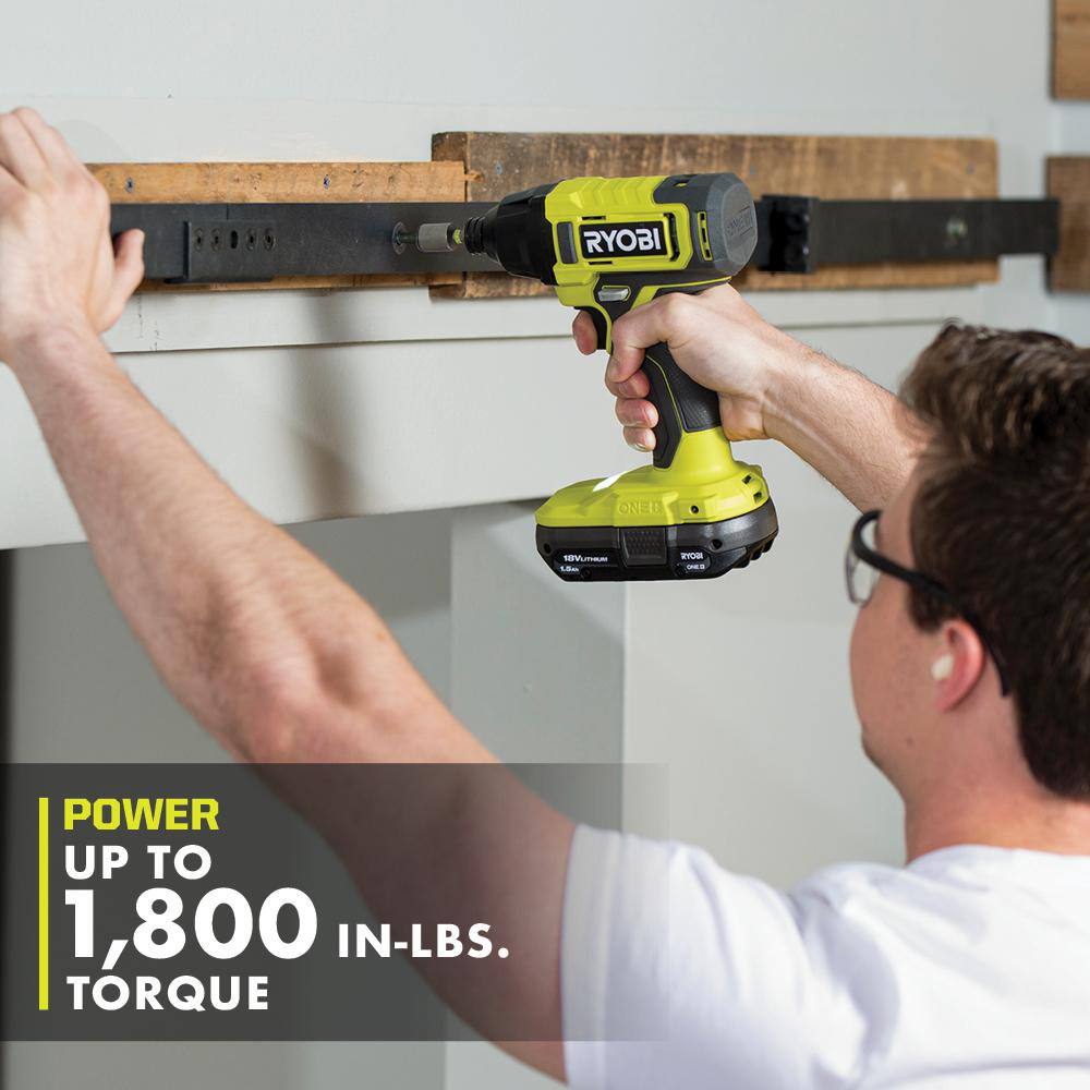 RYOBI ONE+ 18V Cordless 1/4 in. Impact Driver (Tool Only) PCL235B