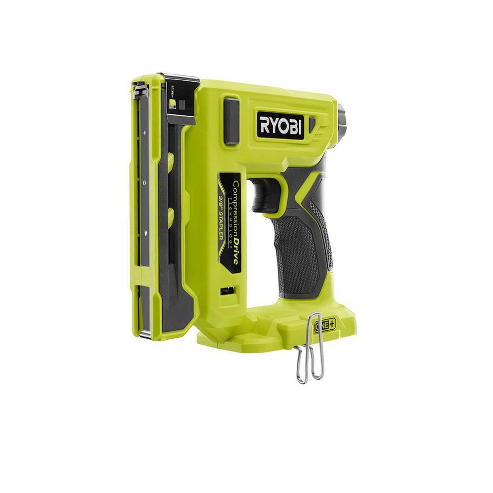 RYOBI ONE+ 18V Compression Drive Cordless 3/8 in. Crown Stapler P317