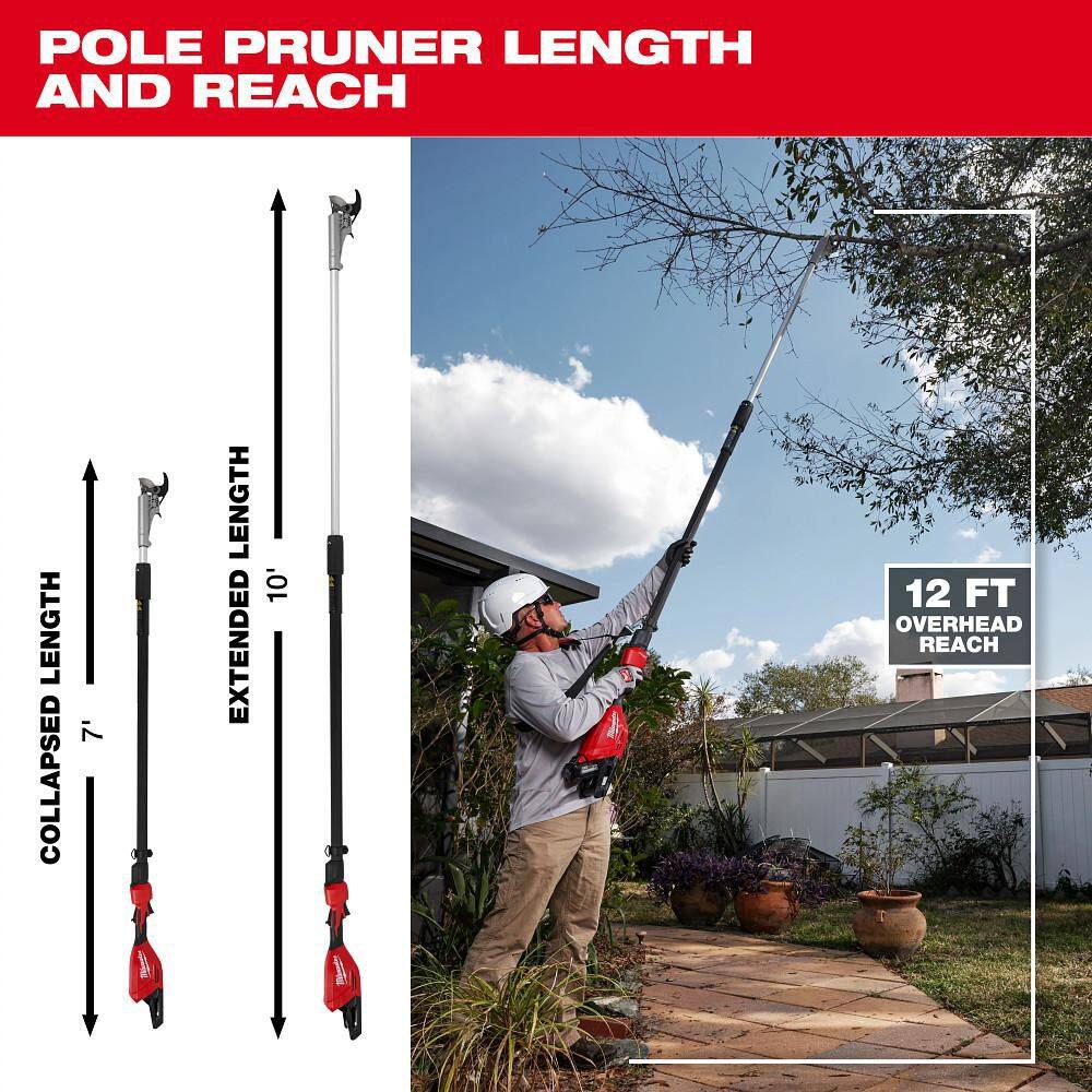 Milwaukee M18 Brushless 18V Cordless Telescoping Pole Pruning Shears with 5.0 Ah Battery 3008-20-48-11-1850