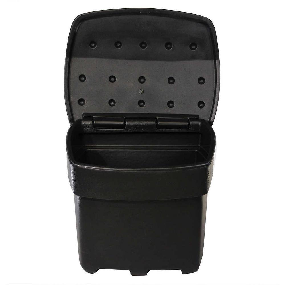 FCMP Outdoor 5 cu. ft. Outdoor Sand and Salt Storage Bin in Black SB140-BLK