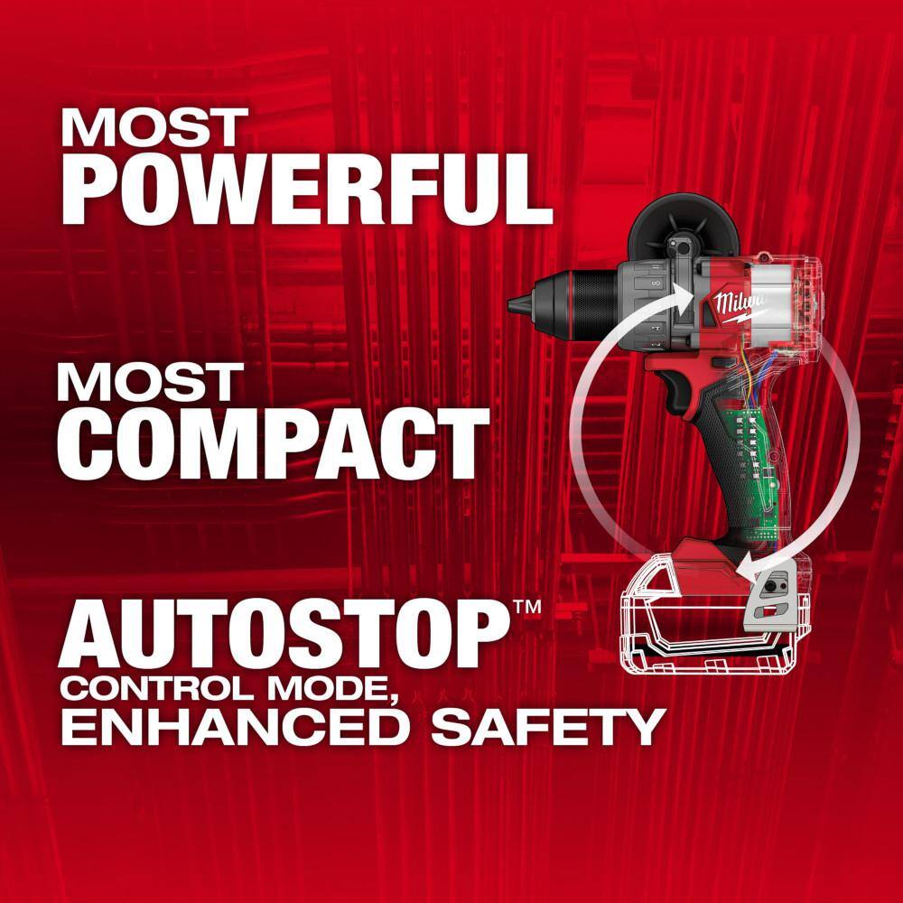 Milwaukee M18 FUEL 18V Lithium-Ion Brushless Cordless 1/2 in. Drill/Driver with XC 5.0 Ah Battery 2903-20-48-11-1850