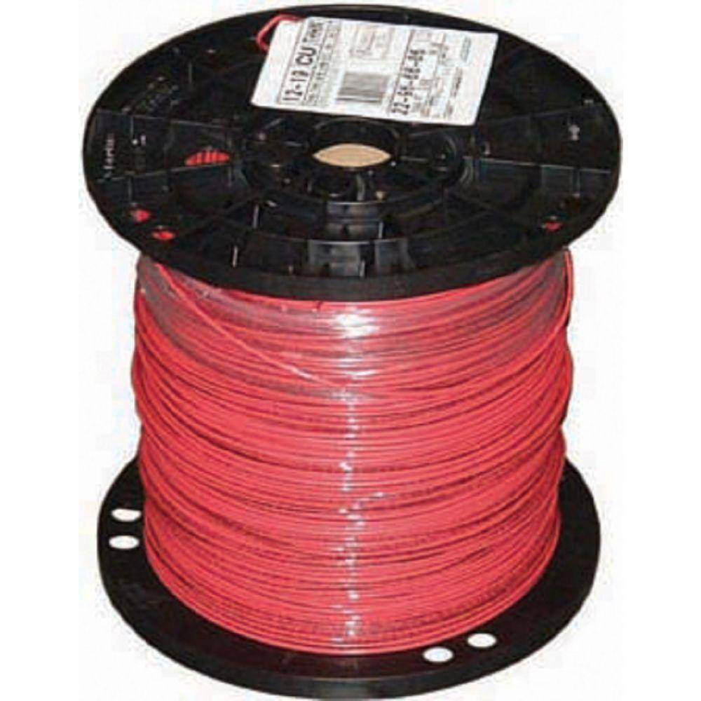 Southwire 2,500 ft. 12 Red Stranded CU THHN Wire 22966606
