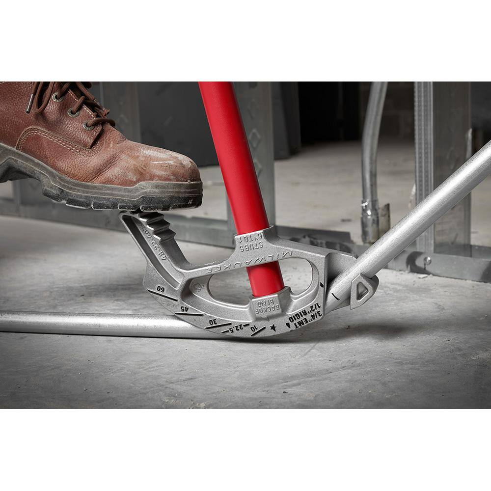 Milwaukee 60 ft. Fiberglass Fish Stick Low/Mid/High Flex Combo Kit with 3/4 in. Aluminum Conduit Bender and Handle 48-22-4156-48-22-4071