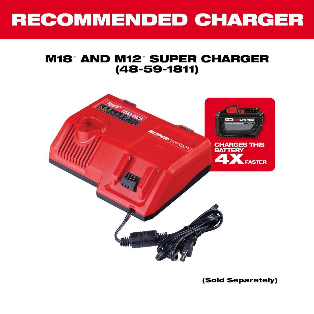 Milwaukee M18 18V Lith-Ion High Output (2) 6. 0Ah Battery Pack w/ (1) 5.0 Ah Battery 48-11-1862-48-11-1850