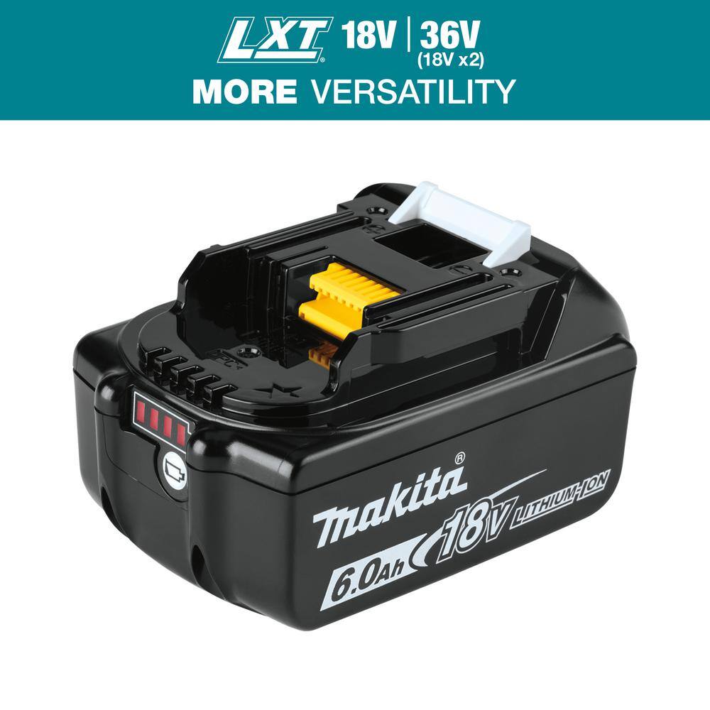 Makita 18V LXT Lithium-Ion 6.0 Ah Battery BL1860B