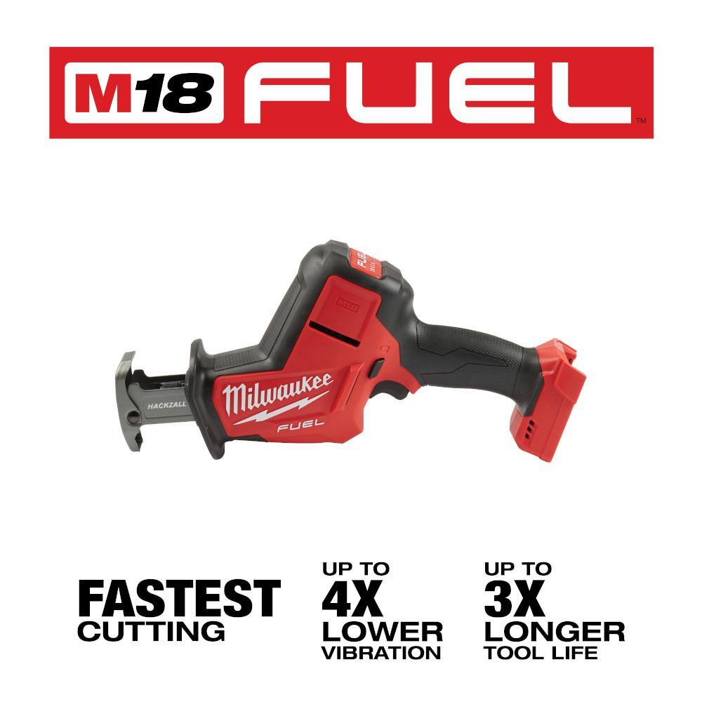 Milwaukee M18 FUEL 18V Lithium-Ion Brushless Cordless 1/4 in. Hex Impact Driver w/Hackzall 2953-20-2719-20
