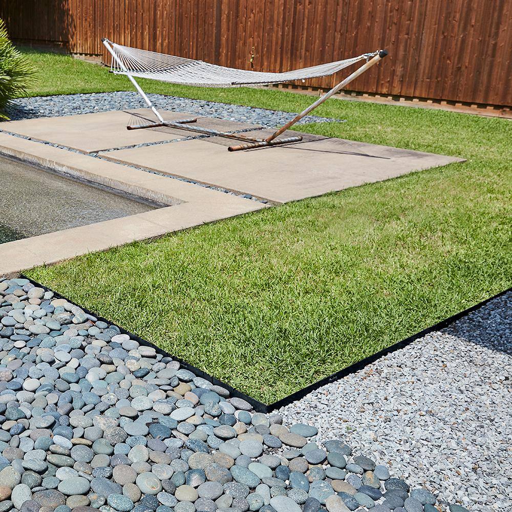Colmet 8 ft. x 4 in. 14-Gauge Black Steel Landscape Edging (5-Pack) AS814-4BK5