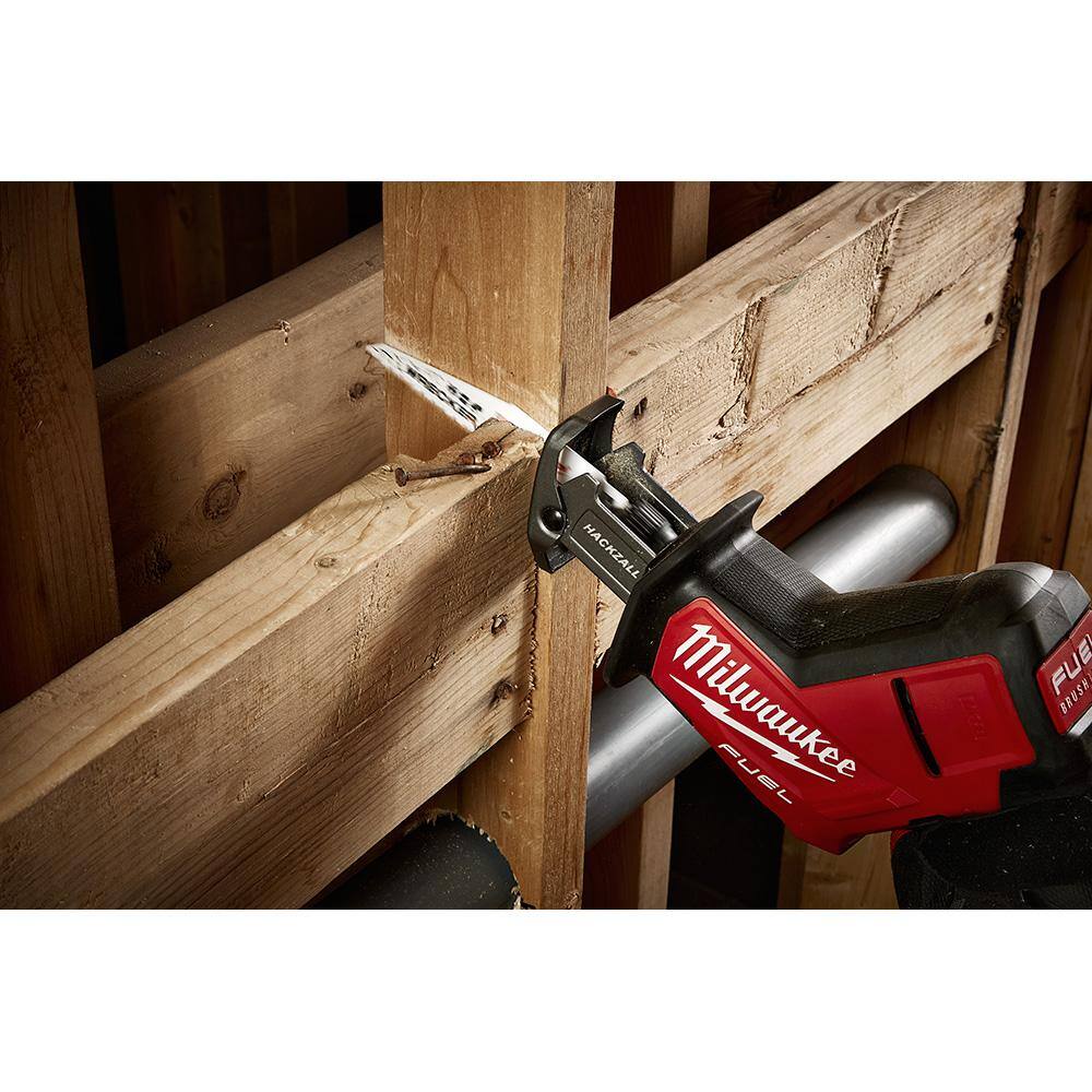 Milwaukee M18 FUEL 18V Lithium-Ion Brushless Cordless HACKZALL Reciprocating Saw Kit W/(1) 5.0Ah Batteries, Charger & Tool Bag 2719-21