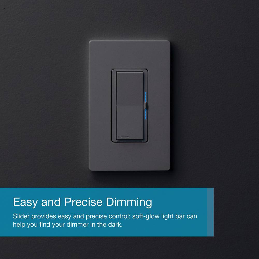 Lutron Diva Smart Dimmer Switch for Caseta Smart Lighting, 150-Watt LED, Brown (DVRF-6L-BR) DVRF-6L-BR