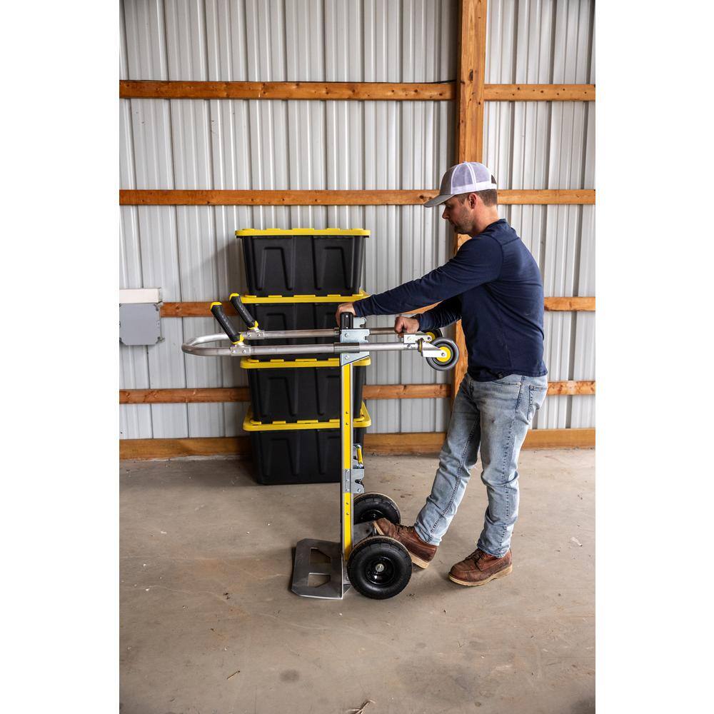 Gorilla 1,000 lbs. Capacity Convertible All Aluminum Hand Truck with Multi-Grip Power Handle, Wide Load Toe Plate Technology GHA2-10