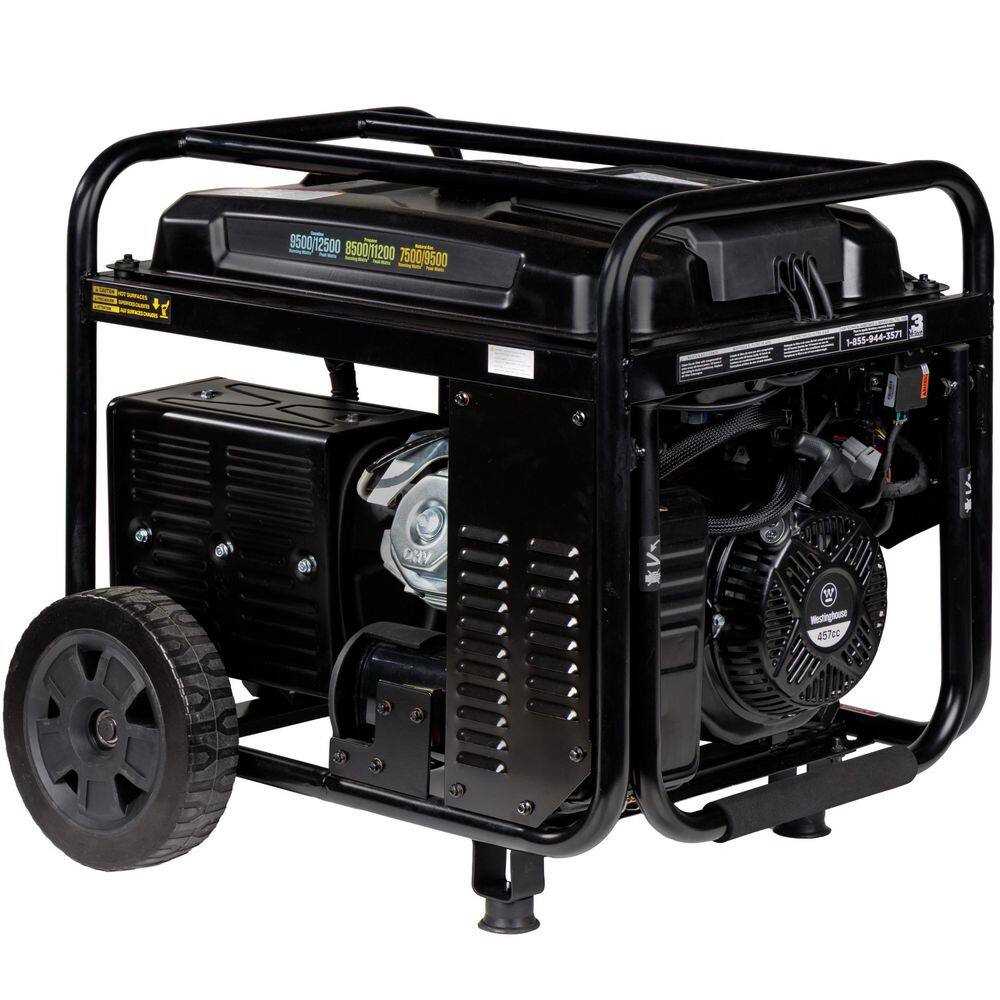 Westinghouse 12,500/9,500-Watt Tri-Fuel Gas, Propane, Natural Gas Powered EFI Portable Generator, Remote Electric Start, 50A Outlet WGen9500TFc EFI